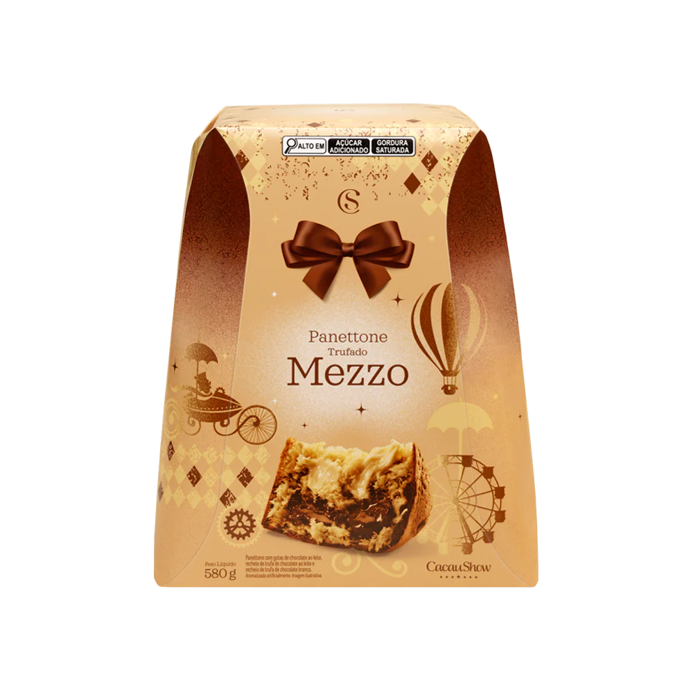 Panetone Trufado Mezzo 580g