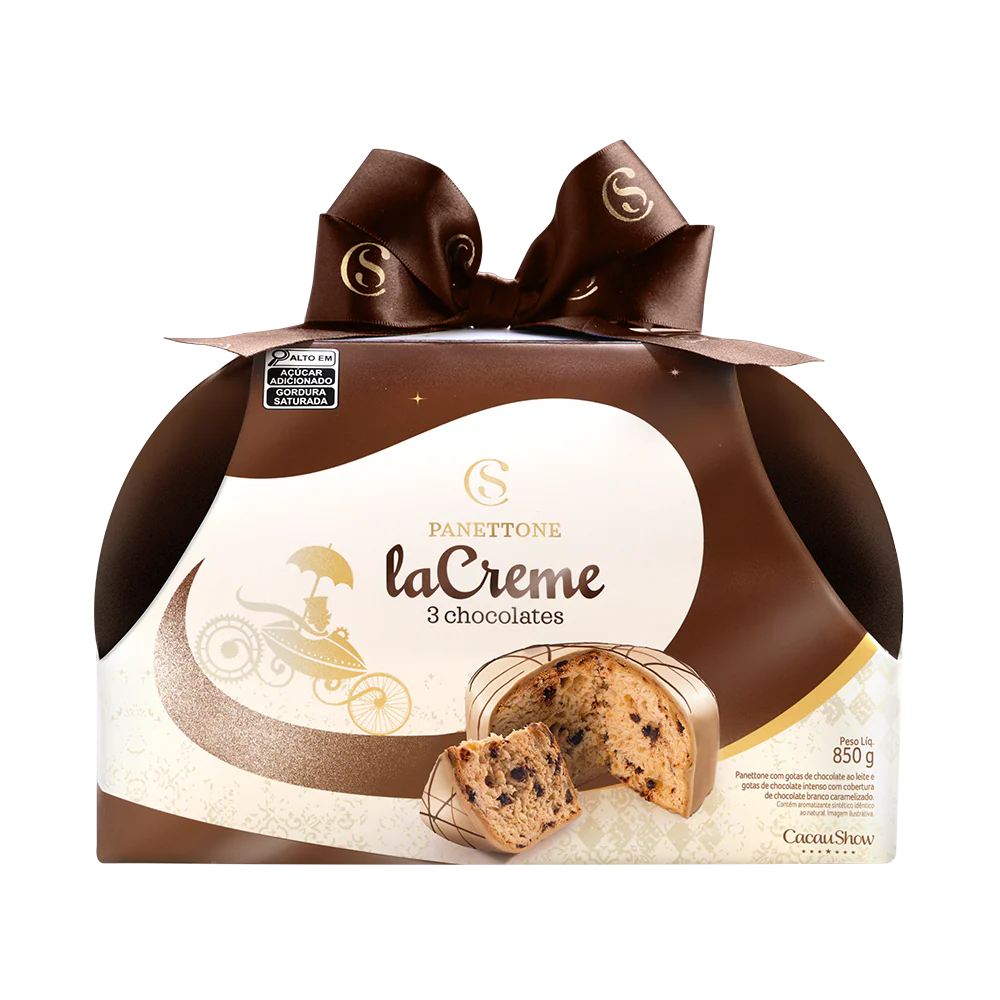 Panetone laCreme 3 Chocolates 850g